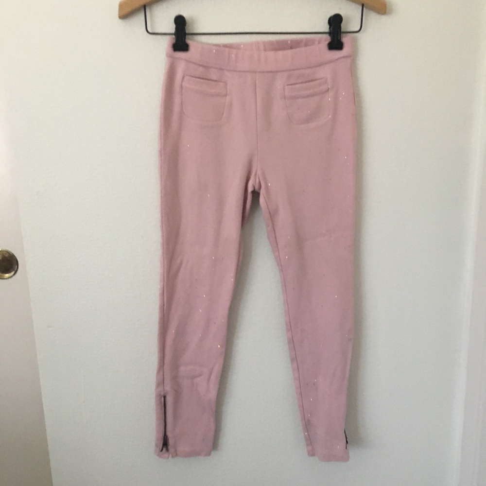 Gap Pink Glittery Leggings
